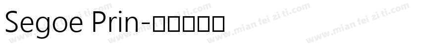 Segoe Prin字体转换